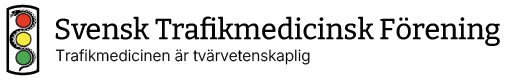 Logotyp Svensk Trafikmedicinsk Förening.